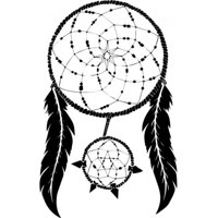Rienda Libre Graphics - Decomural Dream Catcher Feather Ws-32804