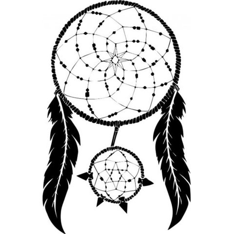 Rienda Libre Graphics - Decomural Dream Catcher Feather Ws-32804