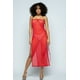 thumbnail image 1 of Vestido de Malla Sólida con Cordones Laterales, 1 of 5