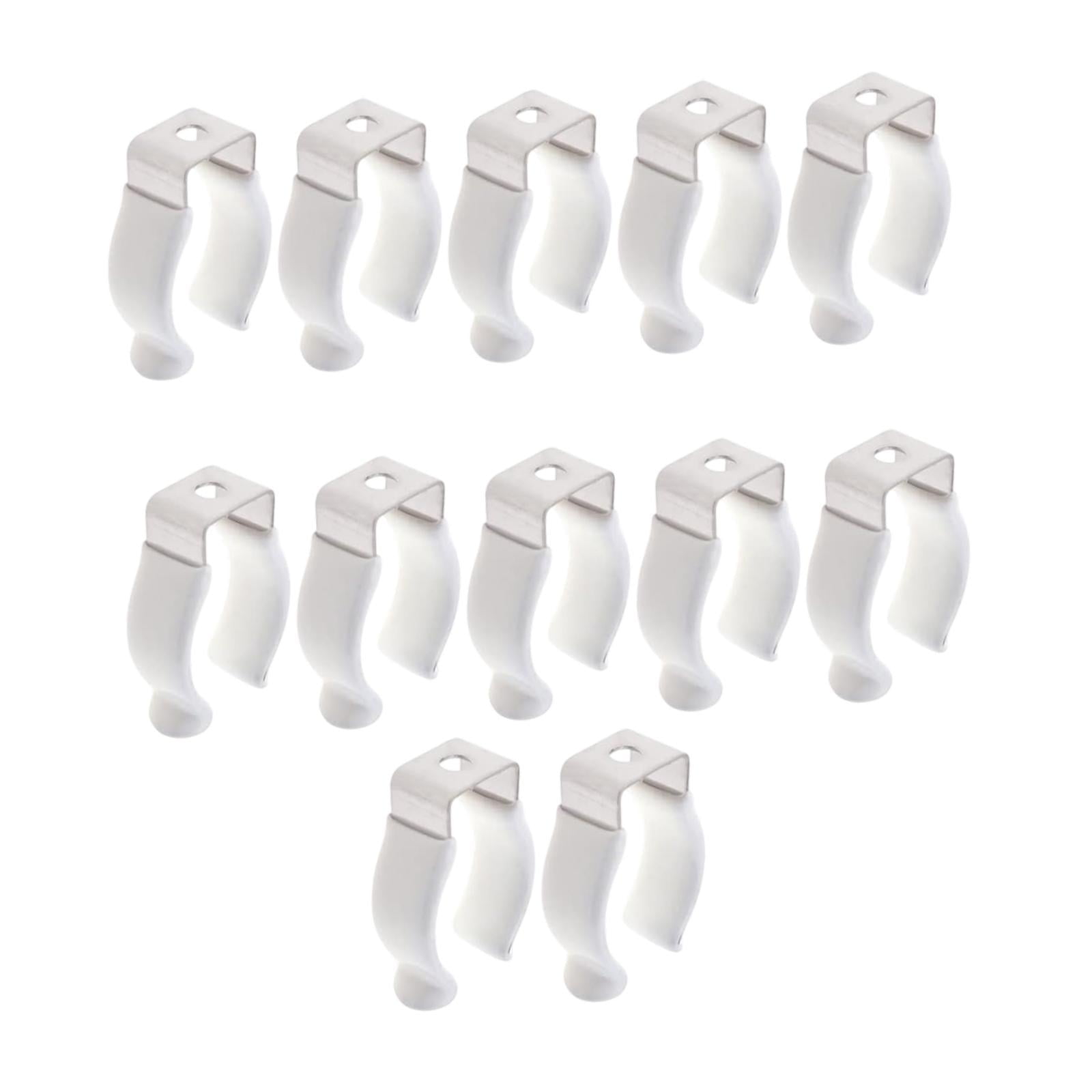 Ioensy - 12x Clips Soporte Para Lámpara De Tubo Integrado Tubo De Luz Led Con Envoltura Para Pies