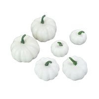 Magideal - 6 Piezas De Calabazas Falsas, Modelo De Calabazas Artificiales, Miniverduras Artificiales Rústicas Para Mesa De Halloween, Tienda, Exhibición De Otoño Estilo C