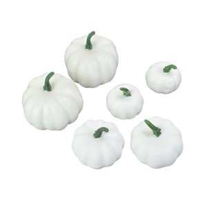 Magideal - 6 Piezas De Calabazas Falsas, Modelo De Calabazas Artificiales, Miniverduras Artificiales Rústicas Para Mesa De Halloween, Tienda, Exhibición De Otoño Estilo C