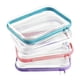 thumbnail image 4 of Bolsas de maquillaje transparentes (paquete de 4), bolsa pequeña con cremallera para cosméticos, organizador de maquillaje para mujer, neceser para el, 4 of 5