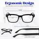 thumbnail image 3 of Gafas Blue Light TEXASDELUXE para mujeres y hombres con montura negra, 3 of 9