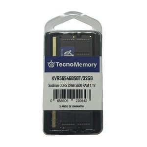 Memoria Ram Tecnomemory Sodimm 32Gb Ddr5 5600Mhz Kvr56S46Bs8/32