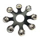 thumbnail image 2 of Hi Hat Pandereta Alto Rendimiento Tambor Hi Hat Campanas Para Crashes Stacks Rides Negro, 2 of 5
