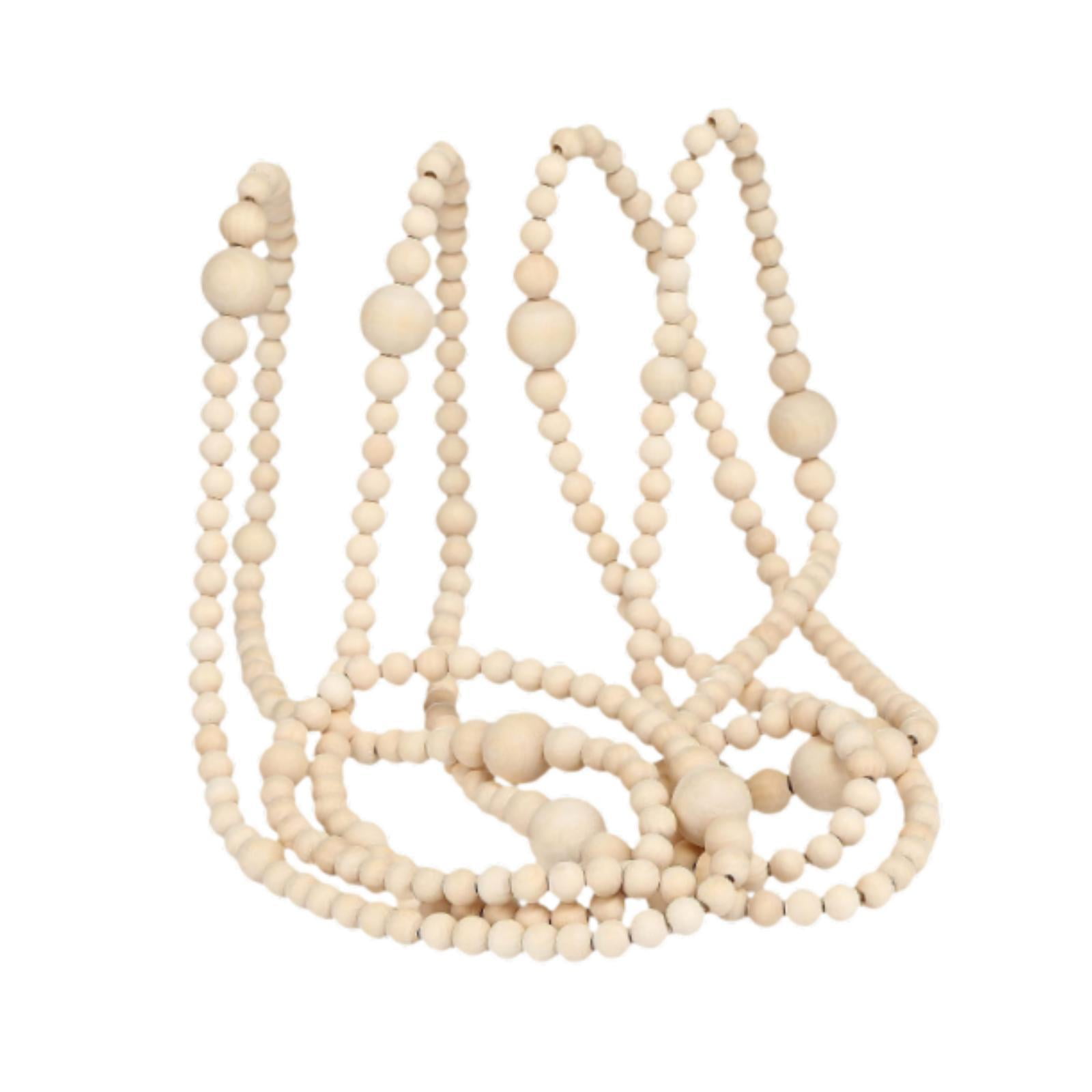 Bothyi - Guirnalda De Cuentas De Madera Para Navidad, Decoración Colgante Para Puerta, Regalos, Recuerdos De Fiesta