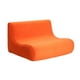 thumbnail image 2 of Sofa Komodo 2c Felpa Naranja, 2 of 4