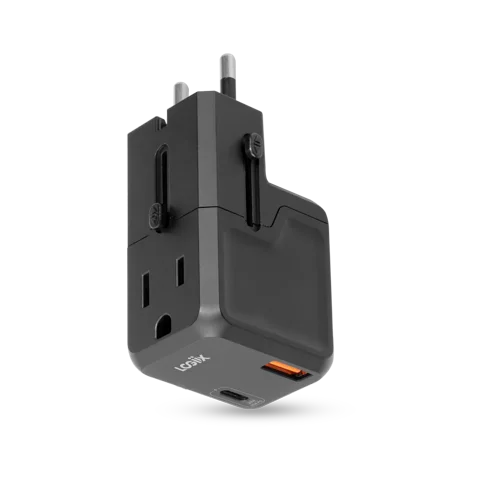 Logiix World Traveler Lite Ii 20W Pd Travel Adapter Black