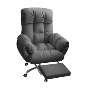 Magideal - Silla De Computadora, Silla De Oficina, Respaldo Suave Y Ajustable, Sillón Moderno, Sofá. Gris Oscuro