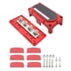 thumbnail image 4 of Bloque de distribución de energía de 4 pernos 12 V- conveniente caja de barra colectora portátil profesional estable M8 M10 duradero para camión , M8 rojo, 4 of 5