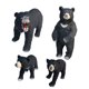 thumbnail image 5 of 4x Estatuilla De Oso Negro Artesanía Estatuas De Mesa Decoración Rústica Regalo Coleccionable, 5 of 5