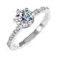 thumbnail image 1 of Anillos de Moissanita de Oro Blanco de 18K de 1 Uds para Mujer Regalo Color D Claridad VVS1 Anillos de Diamante Anillo de Plata Esterlina 925 Joyería Anillos de Compromiso de Moissanita con, 1 of 7