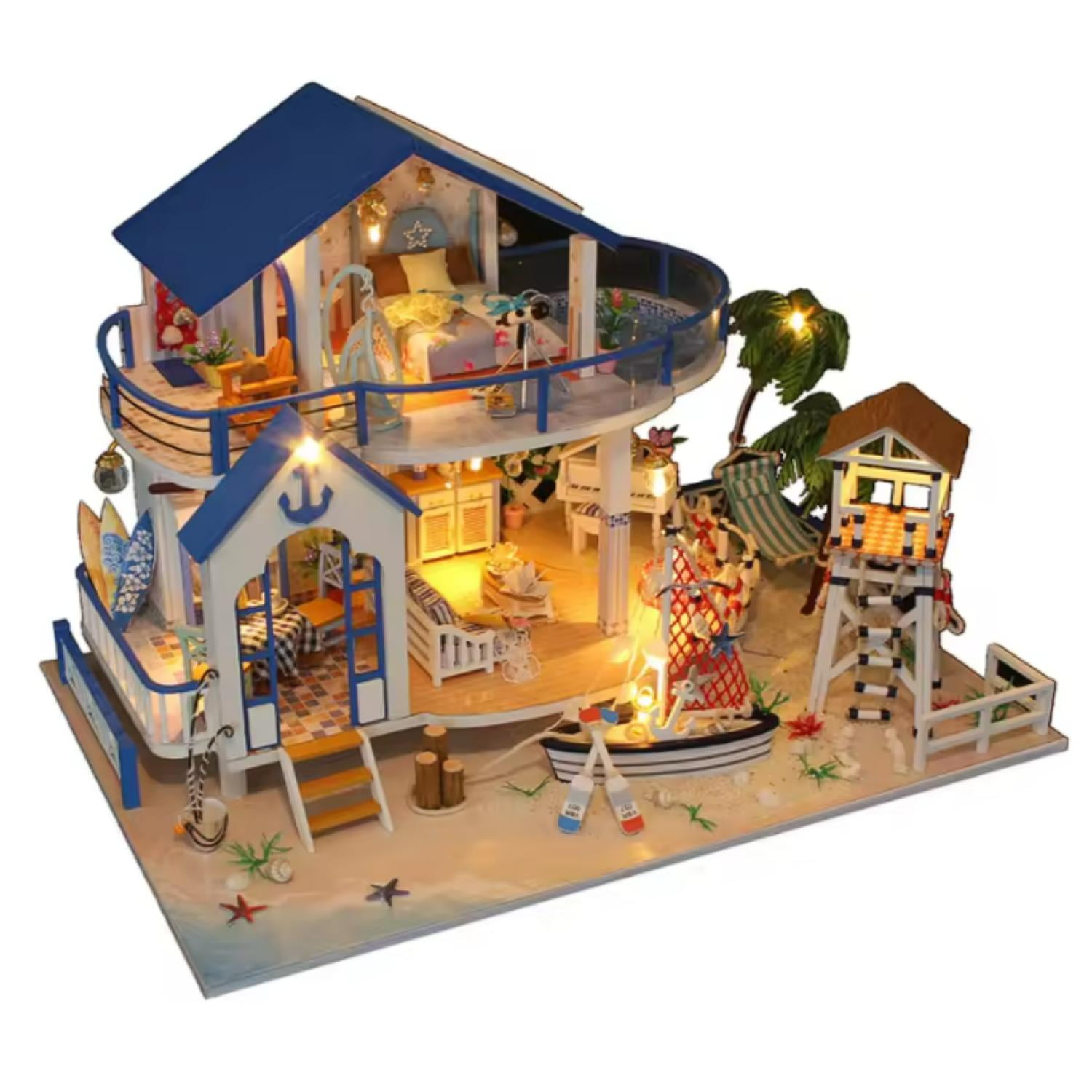 Genérico - Juguete Casa De Playa De Muñecas Rompecabezas 3d Infantil