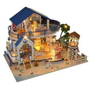 Genérico - Juguete Casa De Playa De Muñecas Rompecabezas 3D Infantil