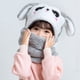 thumbnail image 2 of Gorro Con Cuello Para Niño/a Diseño Conejo, Invierno Talla M Gris, 2 of 3