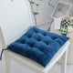 thumbnail image 1 of Xiao Hua Cojín de Terciopelo Cristal con Cordones, Cojín Suave y Grueso, Adecuado para Comedores, Oficinas y Terrazas, 16 X 16 X 2.76 Pulgadas, 1 Pieza, Azul Oscuro, 1 of 4