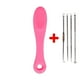 thumbnail image 1 of Silicone Nose Brush Facial Pore Cleaner Portable Blackhead Double-sided Massage Brushes Beauty Cleaning Tool + Acne Pore Needle, 1 of 3