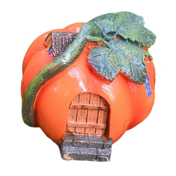 Calabaza Cottage Modelo creativo Accesorios de decoración de jardín Accesorios de bricolaje Estatua de casa de hadas en miniatura para Micro calabaza pequeña