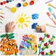 thumbnail image 5 of Juego de pinceles de esponja Vivinin Round, 30 unidades, para pintar manualidades para niños, 5 of 7