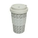 thumbnail image 1 of Mug con tapa de silicona BioBambooPuntos, 1 of 3