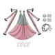 thumbnail image 5 of Gris Antigravedad Del Ejercicio Del Trapecio De La Hamaca De La Yoga De La Antena De Nylon 210T, 5 of 5