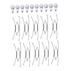 Bothyi - 20X Colgadores De Platos Invisibles En Varios Tamaños Colgador De Exhibición De Platos Resistente De 8 Pulgadas