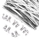 thumbnail image 5 of Bolsa reutilizable de papel blanco Twist Ties LUTER, 750 unidades, para Navidad, 5 of 7