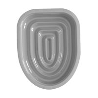 Ioensy - Entrenador De Inodoro Para Gatos, Orinal De Plástico Para El Hogar, Juego De Entrenamiento Para Inodoro Para Gatos, Gris, Solo Bandeja