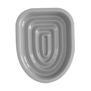 Ioensy - Entrenador De Inodoro Para Gatos, Orinal De Plástico Para El Hogar, Juego De Entrenamiento Para Inodoro Para Gatos, Gris, Solo Bandeja