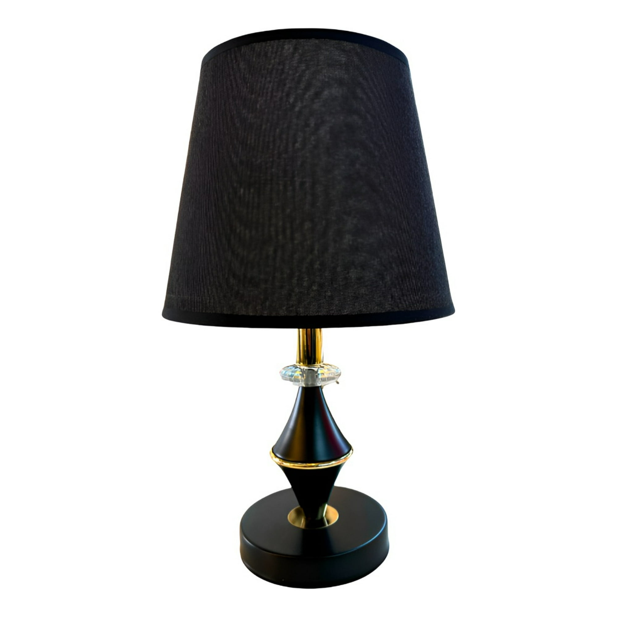 Genérico - Lámpara Velador Mesa Dormitorios Moderna Negra Jhn