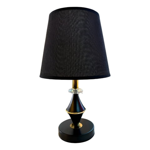 Genérico - Lámpara Velador Mesa Dormitorios Moderna Negra Jhn