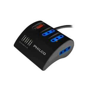 Alargador Extensión Escritorio Usb Negro Philco - Sc