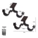 thumbnail image 2 of Pack 2 Unidades Soporte Doble Techo De Metal Negro 28/28 Mm, 2 of 2