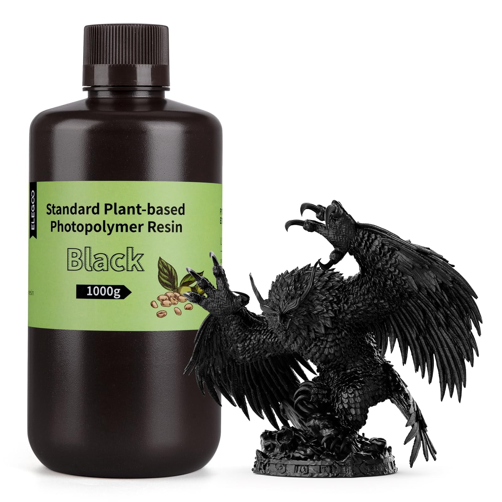 Impresora 3d De Resina Elegoo Standard A Base De Plantas, 1 Kg, Negra, 405 Nm