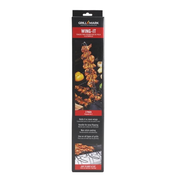 Skewer Grill Mark Steel, paquete de 2