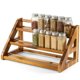 thumbnail image 1 of Estante para Especias Tinamo de Madera de Acacia de 3 Niveles y 24 Tarros, 1 of 6