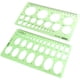 thumbnail image 1 of 2 plantillas de medición de círculos y óvalos de calidad profesional, regla para oficina, estudio creativo, dibujo personal y dibujo., 1 of 5