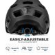 thumbnail image 3 of Casco de bicicleta de montaña BATFOX LA303 para hombre y mujer, color negro, 3 of 8