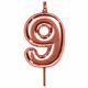 thumbnail image 1 of Vela Rose Gold número 9 9 cm, 1 of 1