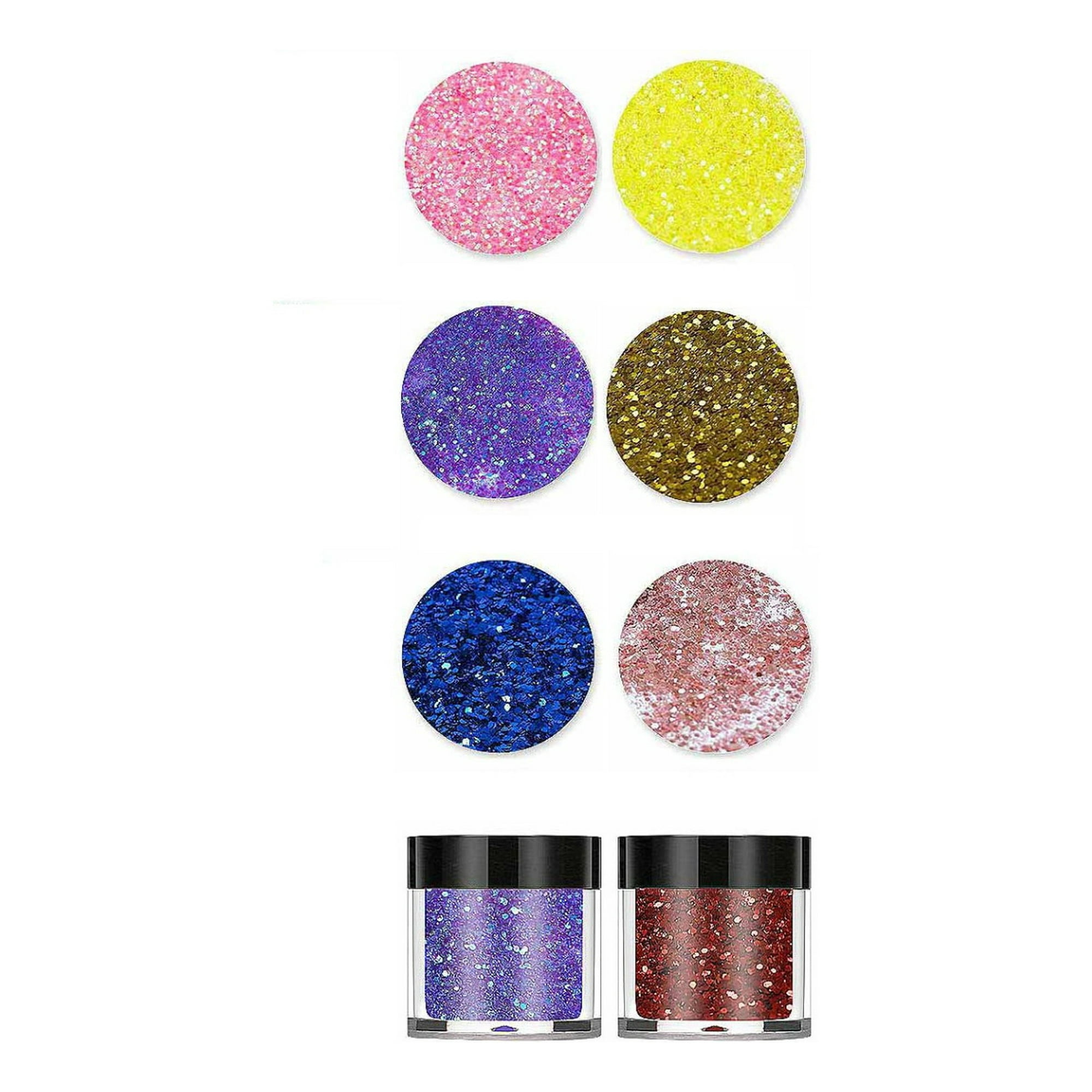 Hangar77 - Glitter Para Resina Uv 6 Colores Aros Llaveros Colgante