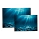 thumbnail image 2 of 2 Piezas Acuario 3D Pegatina De Fondo Pecera Decoración De La Pared Pintura PVC S M, 2 of 5