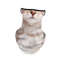 Ioensy - Bandana Bufanda Cara Cubierta Con Oreja Colgante 24Cmx34Cm Transpirable Para Hombres Mujeres Estilo D