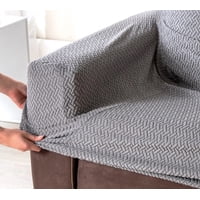 Todo Hogar Santiago De Chile - Funda De Sofá-Poltrona Lisa De 1Cuerpo - Gris