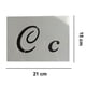 thumbnail image 5 of Juego de 40 plantillas de letras para niños: plantillas reutilizables de plástico para manualidades con números y signos. Plantillas del alfabeto con caligrafía (mayúsculas y minúsculas)., 5 of 8