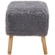 thumbnail image 2 of Pouf Kira Diseño 1 Gris Piel Sintética 42x42x43 cm, 2 of 3