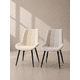 thumbnail image 4 of Silla Macron Capitoné Acolchada de Comedor Metal  - Gris, 4 of 4