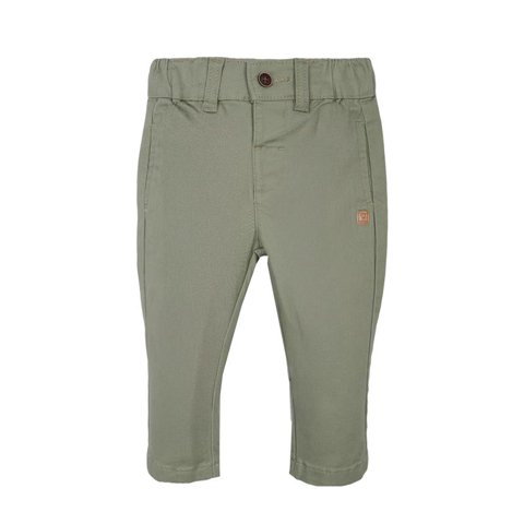 Pillin - Pantalón Bebé Niño Gabardina Elasticado Verde