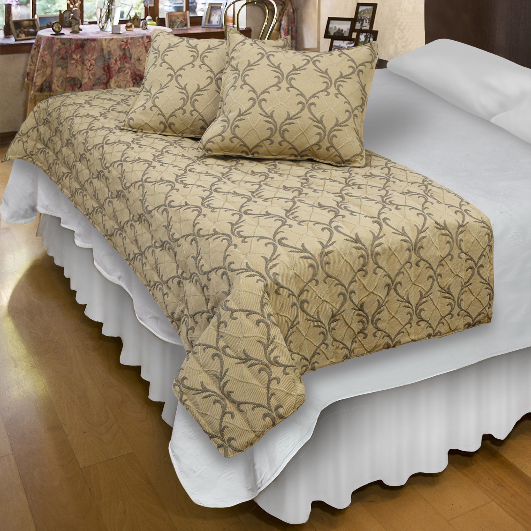 Mallorca - Piecera Con Fundas Barroco Beige Reversible