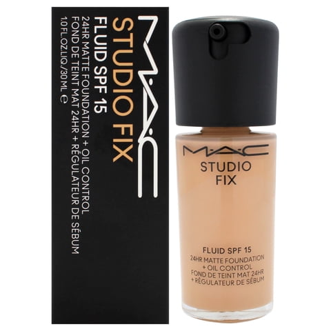 Base Mac Studio Fix Fluid Fps 15 Nc37 Beige Medio Con Subtono Neutral 30Ml Mujer